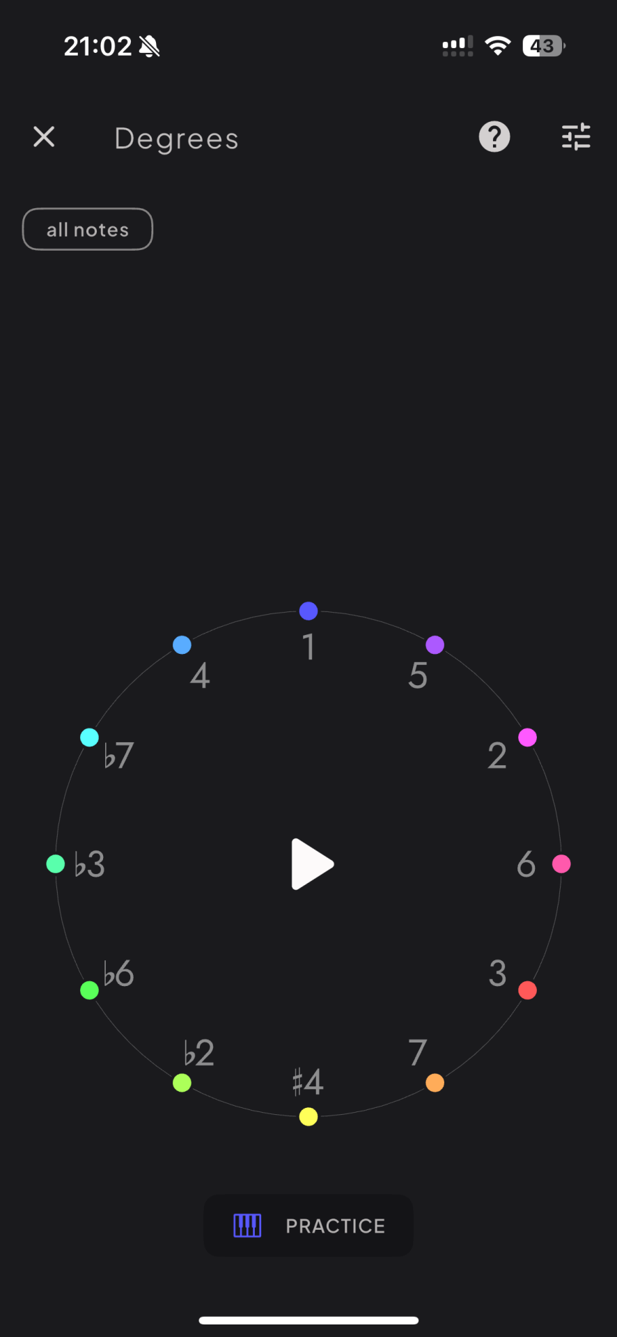 Sonofield ear training harmonic wheel